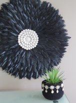 Black Feather Wall hanging – Small_1