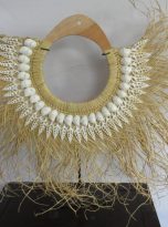 Raffia and Shell Necklace
