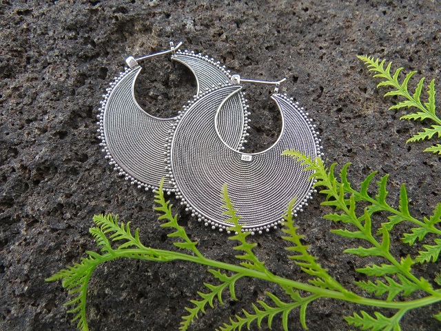 Spiral Disc Earrings