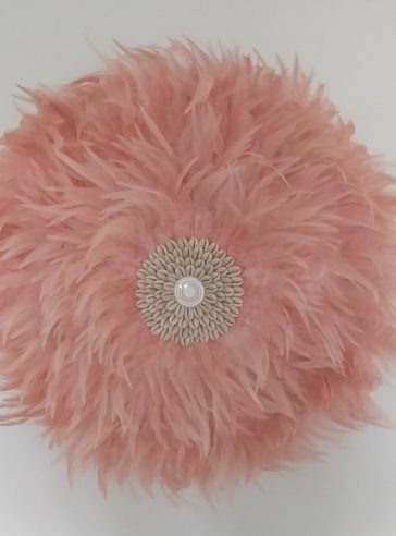 Pink Tribal Luxe Fluffy Feather Juju Hat