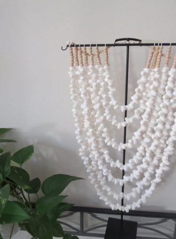 Andros White Seashell Necklace Wall Hanging