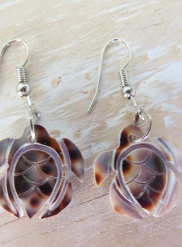 Shell Turtle Shaped Earrings
